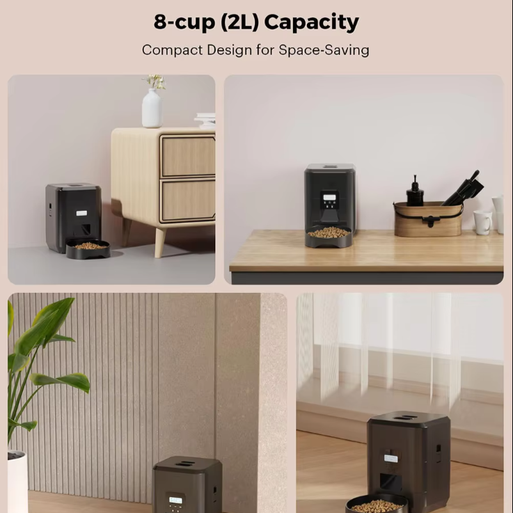 Smart Automatic Cat Feeder | Wi-Fi & Manual Control