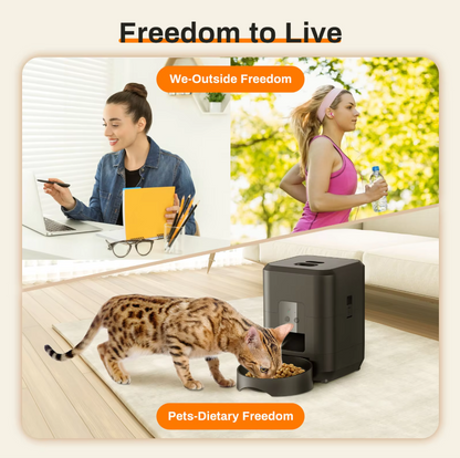 Smart Automatic Cat Feeder | Wi-Fi & Manual Control