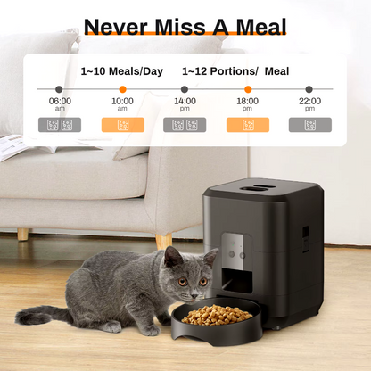 Smart Automatic Cat Feeder | Wi-Fi & Manual Control