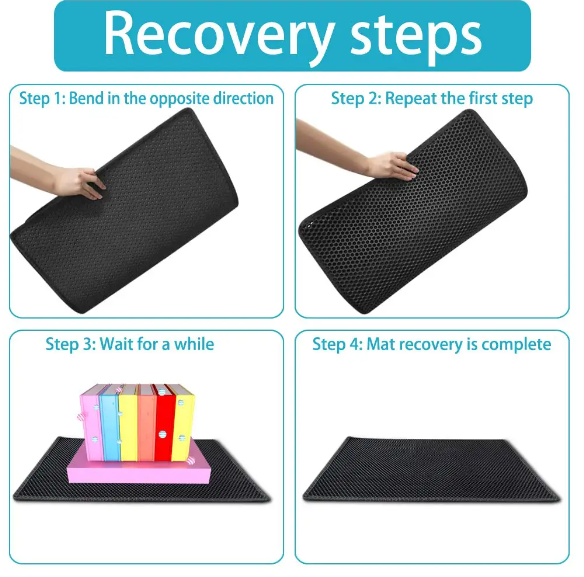 recovery steps for litter mat for cats